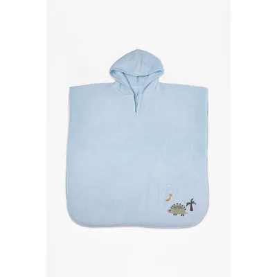 Fluffy Κεντητό Πόντσο Mint one size
