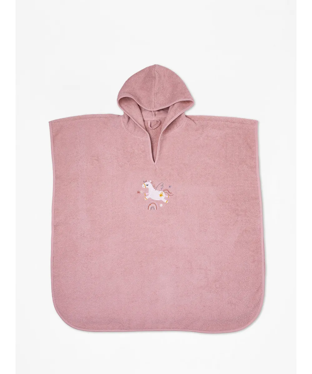 Fluffy Κεντητή Κάπα Pink 75x75