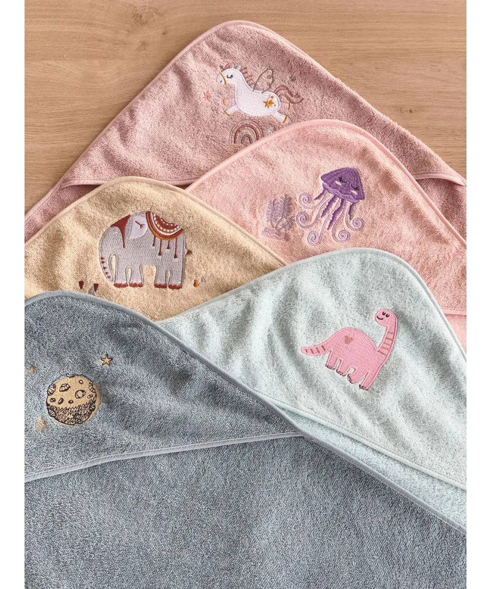 Fluffy Κεντητή Κάπα Pink 75x75