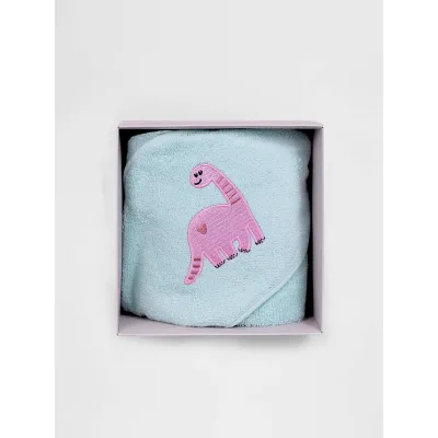 Fluffy Κεντητή Κάπα Light Blue 75x75