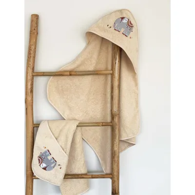Fluffy Κεντητή Κάπα Beige 75x75