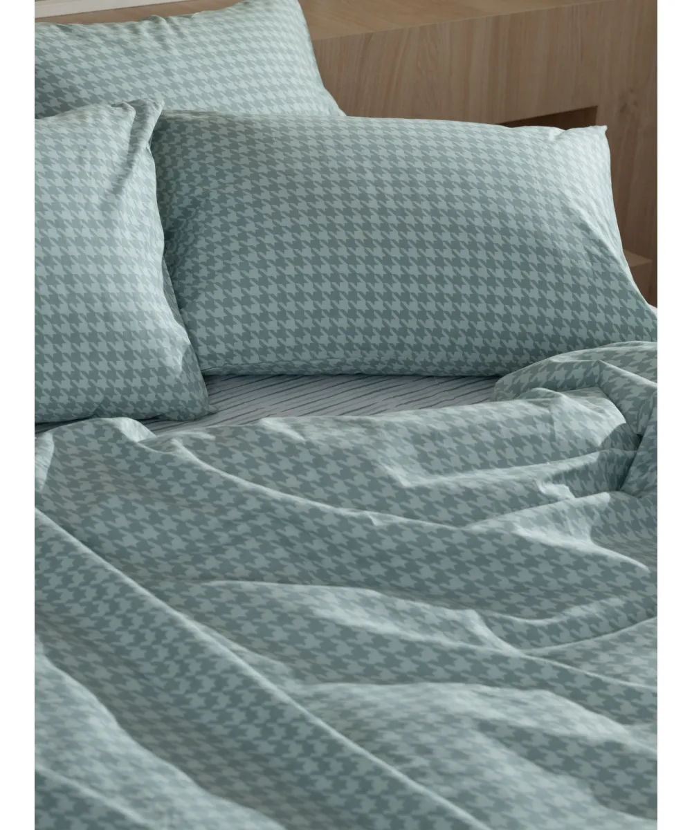Σετ Σεντόνια Cotton Feelings 2064 Aqua Μονό (165x270)