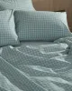 Σετ Σεντόνια Cotton Feelings 2064 Aqua Μονό με λάστιχο(105x205 30)