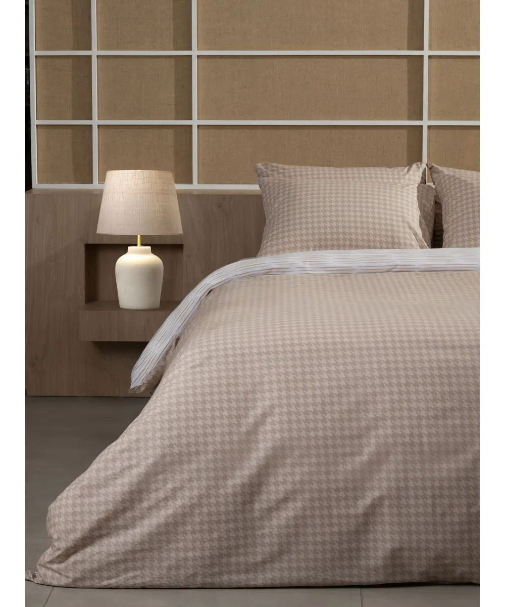 Σετ Σεντόνια Cotton Feelings 2064 Beige Μονό (165x270)
