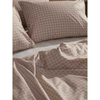 Σετ Σεντόνια Cotton Feelings 2064 Beige Μονό (165x270)