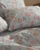 Σετ Σεντόνια Cotton Feelings 2068 Grey Μονό με λάστιχο(105x205 30)