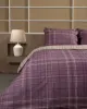 Σετ Σεντόνια Cotton Feelings 2066 Mauve Διπλό με λάστιχο (150x205 30)