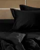 Σετ Σεντόνια Βαμβακοσατέν Omnia μονόχρωμα Black King Size (280x300)