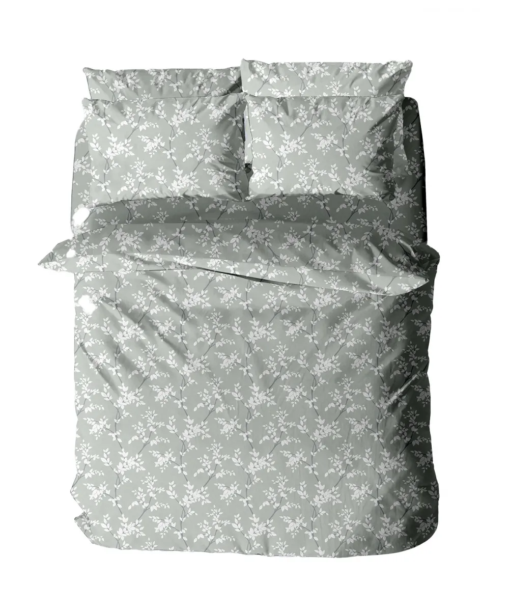 Παπλωματοθήκη Menta Εμπριμέ 480 Grey Μονή (170x250)