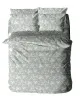 Σετ Σεντόνια Menta Εμπριμέ 480 Grey Υπερδιπλο (240x260)