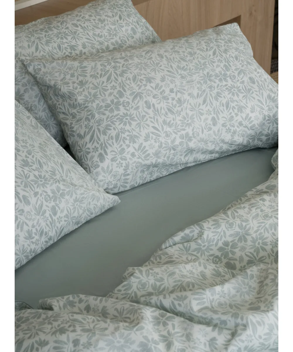 Σετ Σεντόνια Cotton Feelings 2070 Aqua Μονό (165x270)