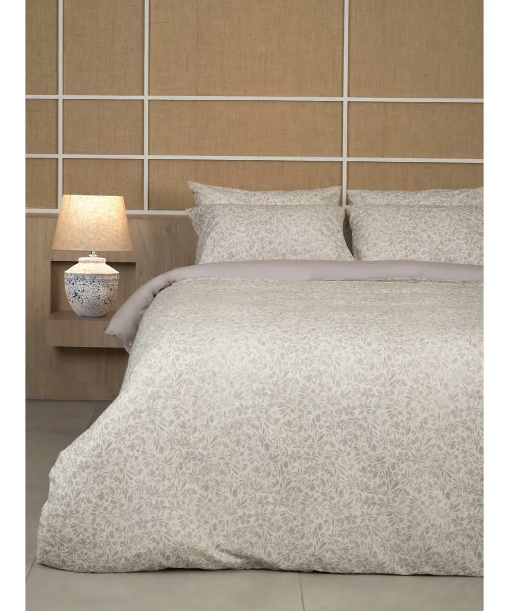 Σετ Σεντόνια Cotton Feelings 2070 Beige Μονό (165x270)