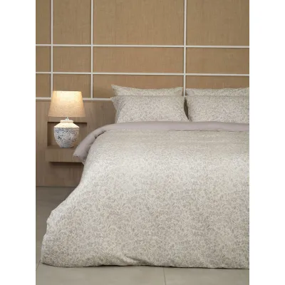 Σετ Σεντόνια Cotton Feelings 2070 Beige Μονό (165x270)