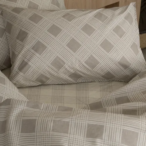 Σετ Σεντόνια Cotton Feelings 2072 Beige Μονό (165x270)
