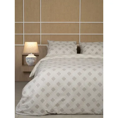 Σετ Σεντόνια Cotton Feelings 2072 Beige Μονό (165x270)