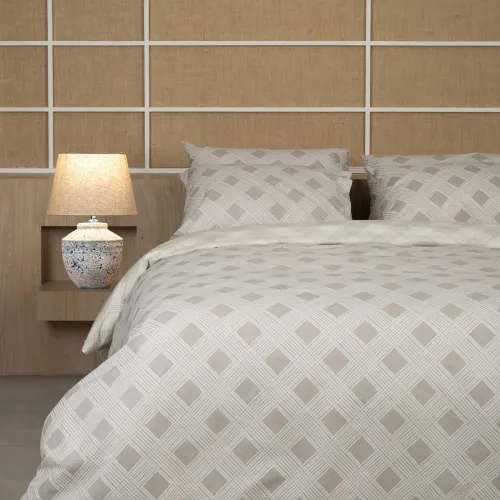 Σετ Σεντόνια Cotton Feelings 2072 Beige Μονό (165x270)
