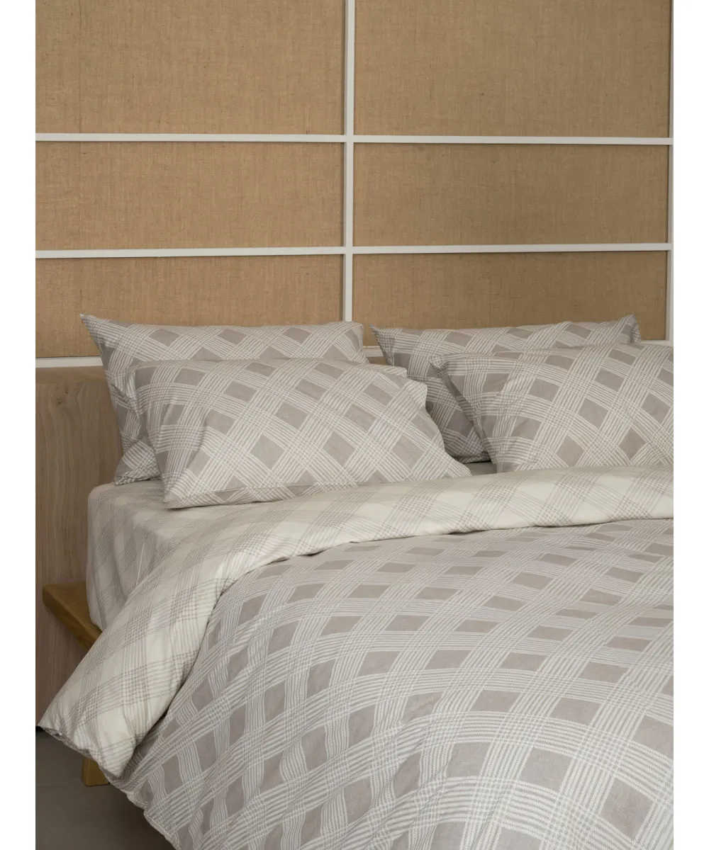 Σετ Σεντόνια Cotton Feelings 2072 Beige Μονό με λάστιχο(105x205 30)