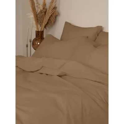 Παπλωματοθήκη Cotton Feelings 118 Brown Υπέρδιπλη (230x250)