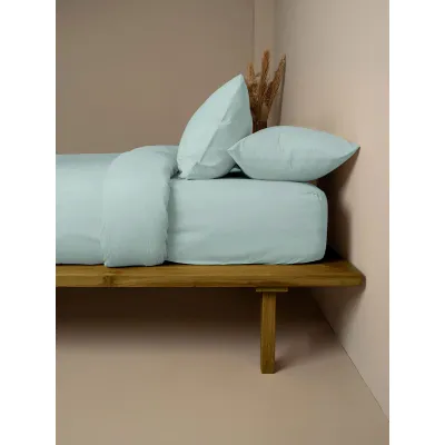 Σεντόνι Cotton Feelings φλατ 114 Light Aqua Μονό (165x270)