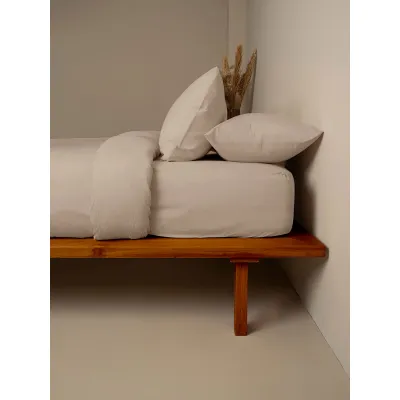 Σεντόνι Cotton Feelings φλατ 119 Mocha Μονό (165x270)