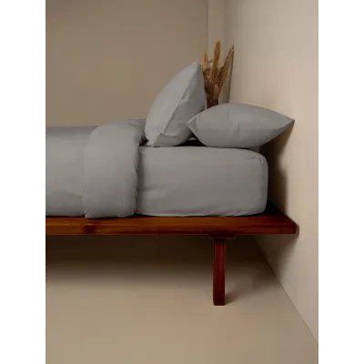 Σεντόνι Cotton Feelings φλατ 122 Paloma Grey Μονό (165x270)