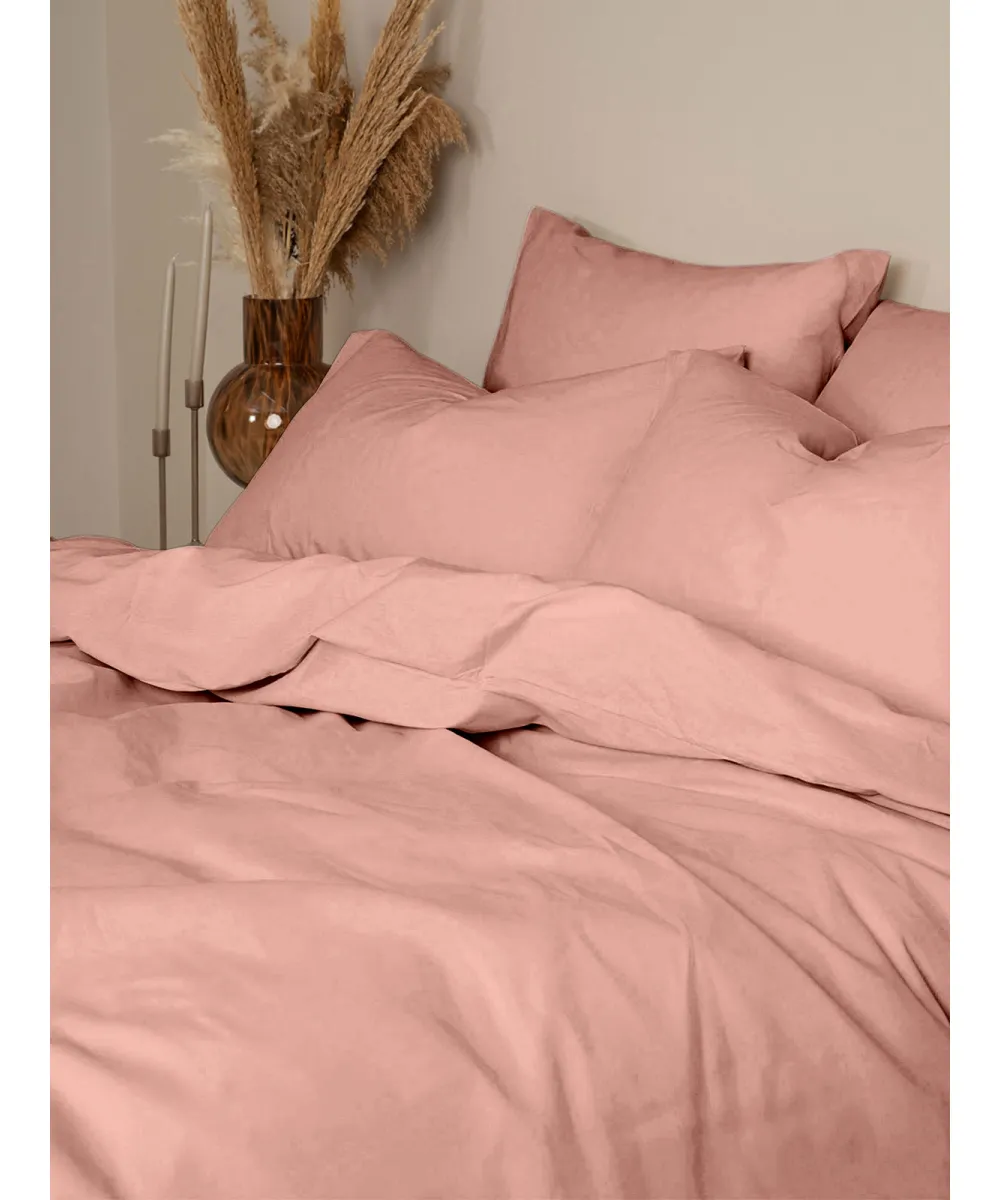 Σετ Σεντόνια Cotton Feelings 116 Light Pink Μονό (165x270)