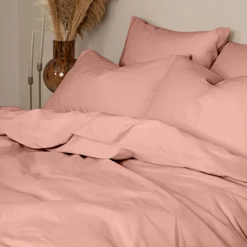Σετ Σεντόνια Cotton Feelings 116 Light Pink Μονό με λάστιχο(105x205 30)