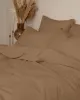 Σετ Σεντόνια Cotton Feelings 118 Brown Μονό με λάστιχο(105x205 30)