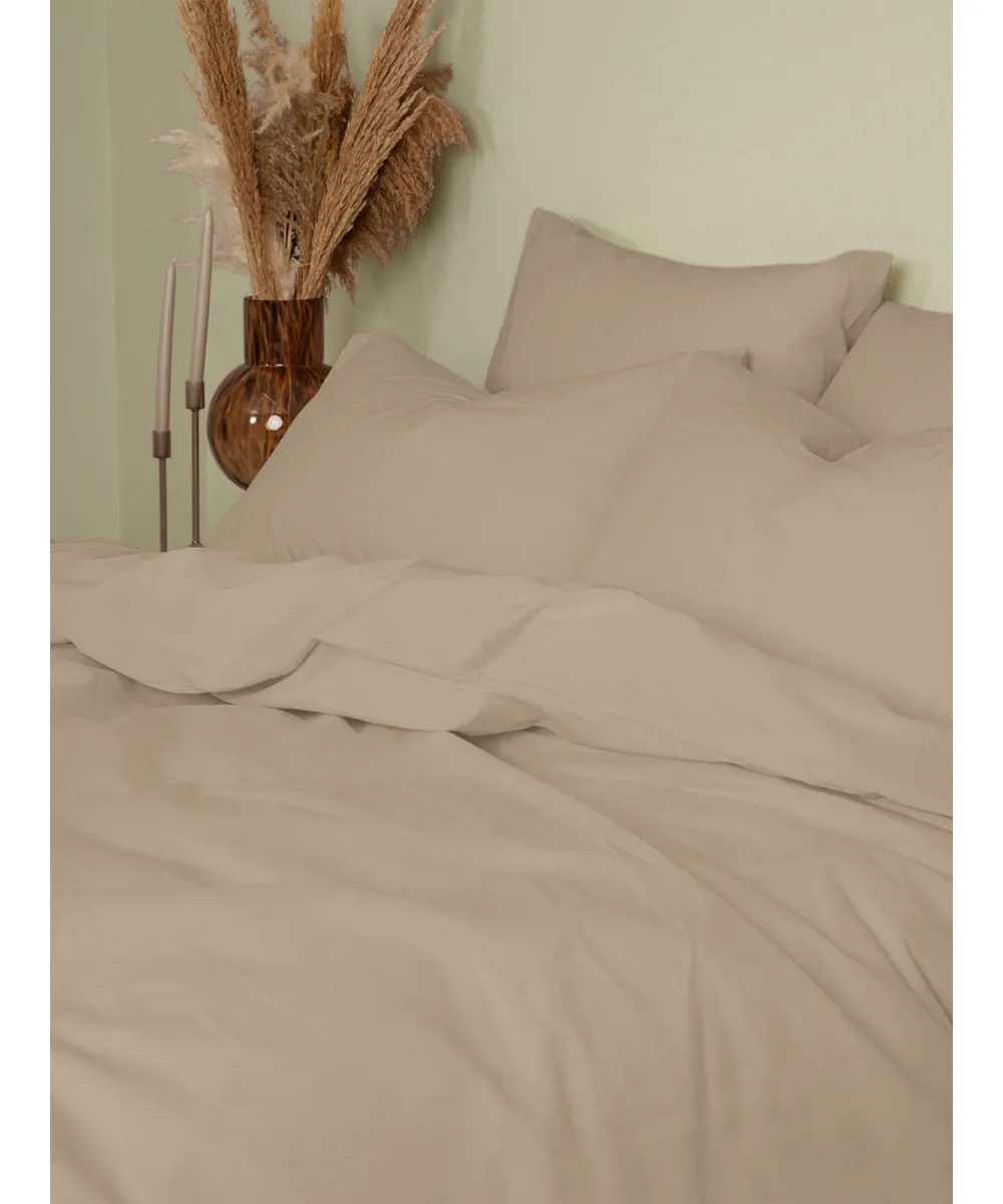 Σετ Σεντόνια Cotton Feelings 119 Mocha Μονό (165x270)