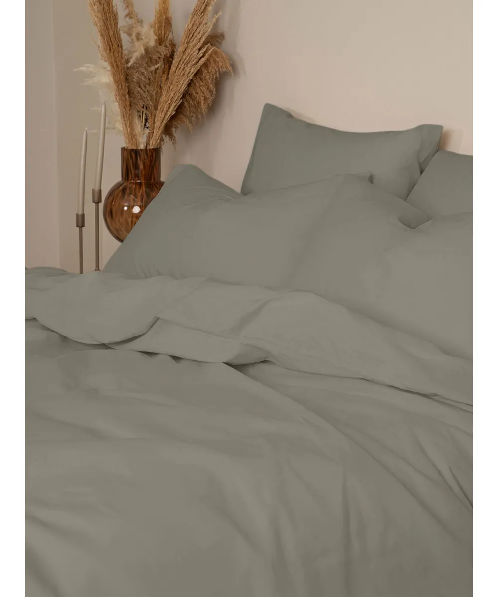 Σετ Σεντόνια Cotton Feelings 122 Paloma Grey Μονό με λάστιχο(105x205 30)