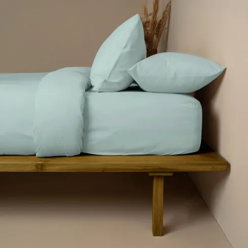 Σετ Σεντόνια Cotton Feelings 114 Light Aqua Υπέρδιπλο (235x270)