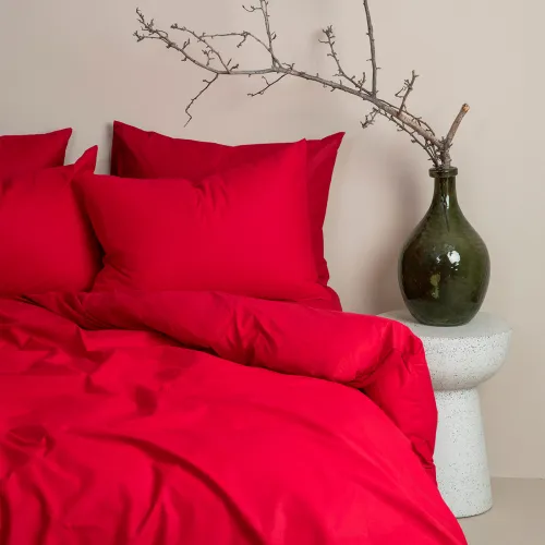 Παπλωματοθήκη Cotton Feelings 113 Red Διπλή (200x250)
