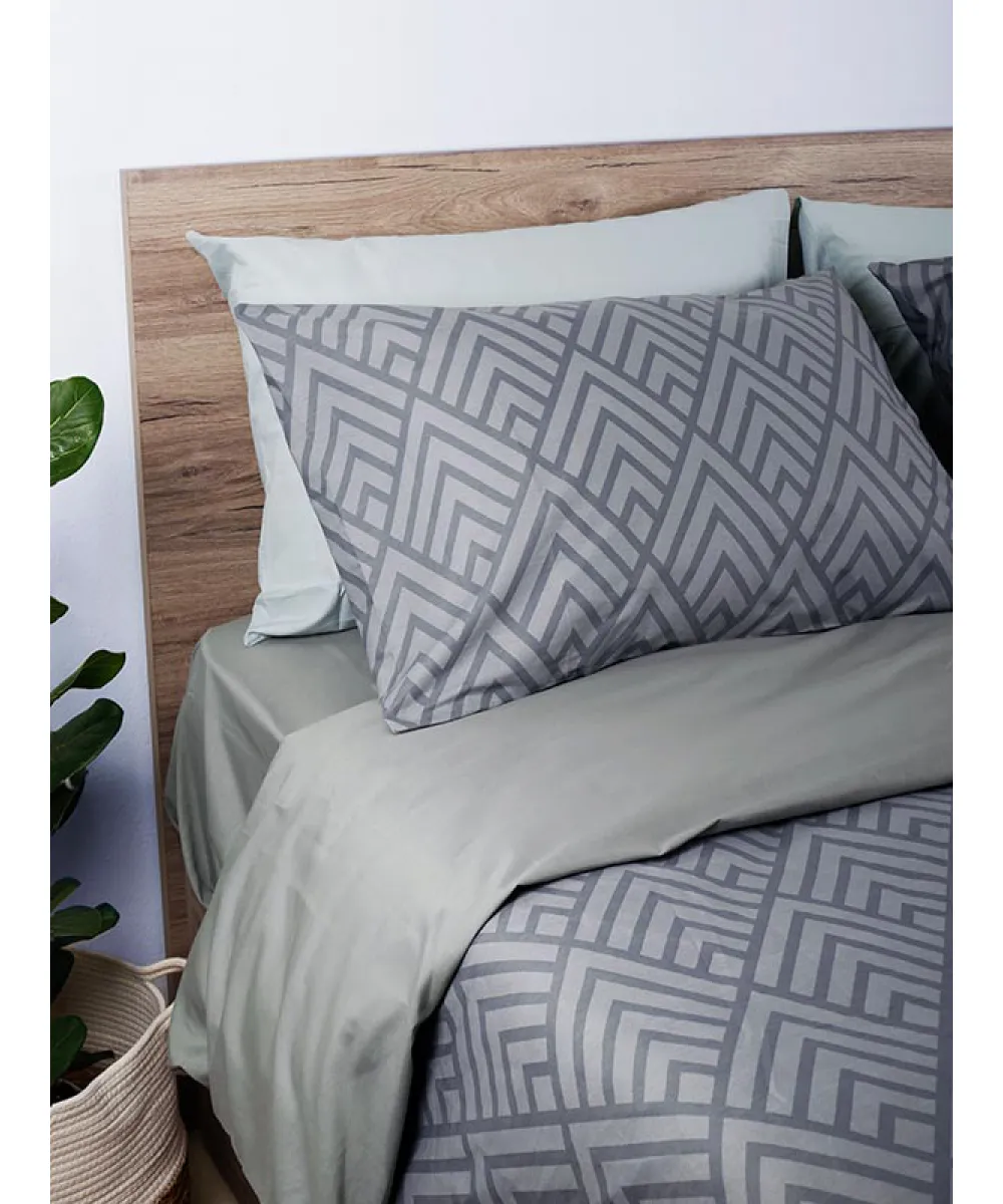 Παπλωματοθήκη Cotton Feelings 2036 Grey Διπλή (200x250)