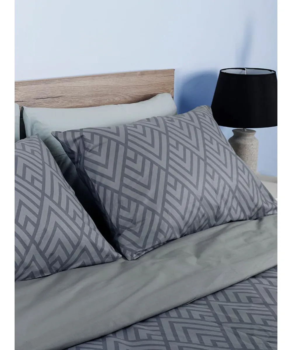 Παπλωματοθήκη Cotton Feelings 2036 Grey Διπλή (200x250)