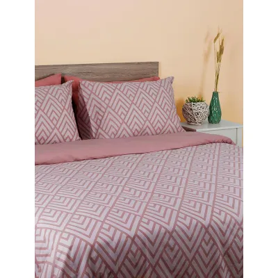 Παπλωματοθήκη Cotton Feelings 2036 Pink Υπέρδιπλη (230x250)