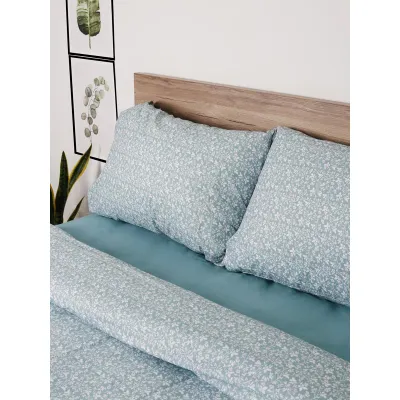 Παπλωματοθήκη Cotton Feelings 920 Aqua Υπέρδιπλη (230x250)