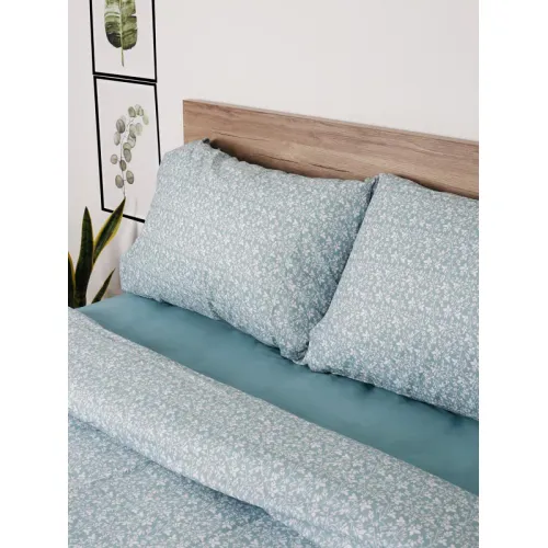 Παπλωματοθήκη Cotton Feelings 920 Aqua Υπέρδιπλη (230x250)