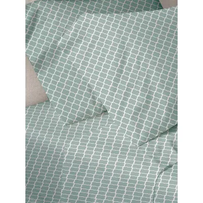 Παπλωματοθήκη Menta Εμπριμέ 530 Aqua Μονή (170x250)