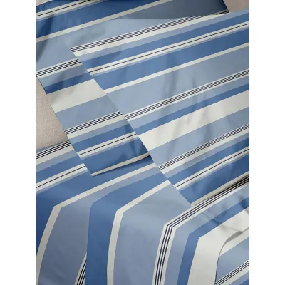 Παπλωματοθήκη Menta Εμπριμέ 550 Blue Μονή (170x250)