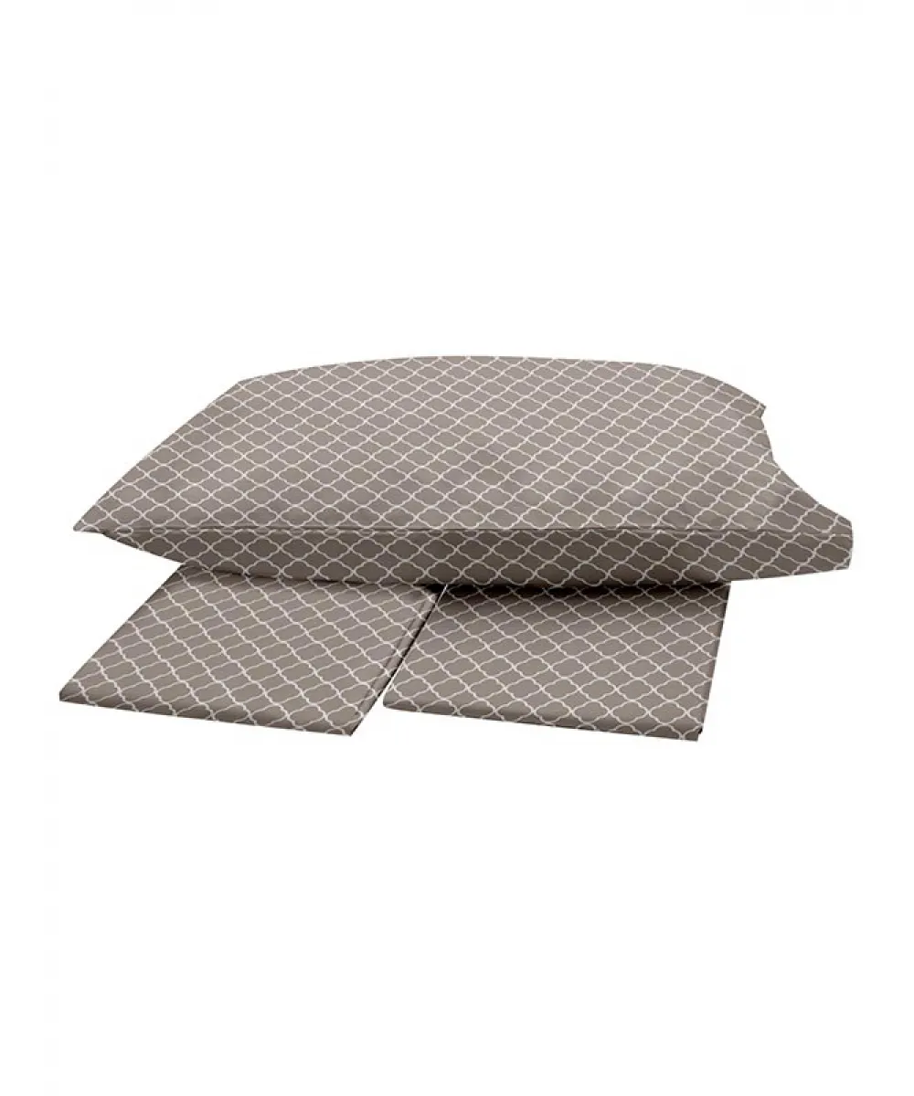Παπλωματοθήκη Menta Εμπριμέ 530 Grey Υπέρδιπλη (230x250)