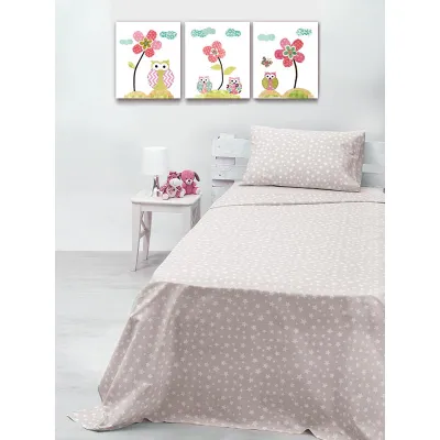 Παπλωματοθήκη Cotton Feelings 22 Grey Μονή (170x250)