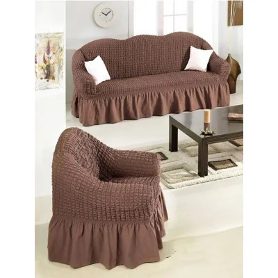 Κάλυμμα σαλονιού Γκοφρέ Brown