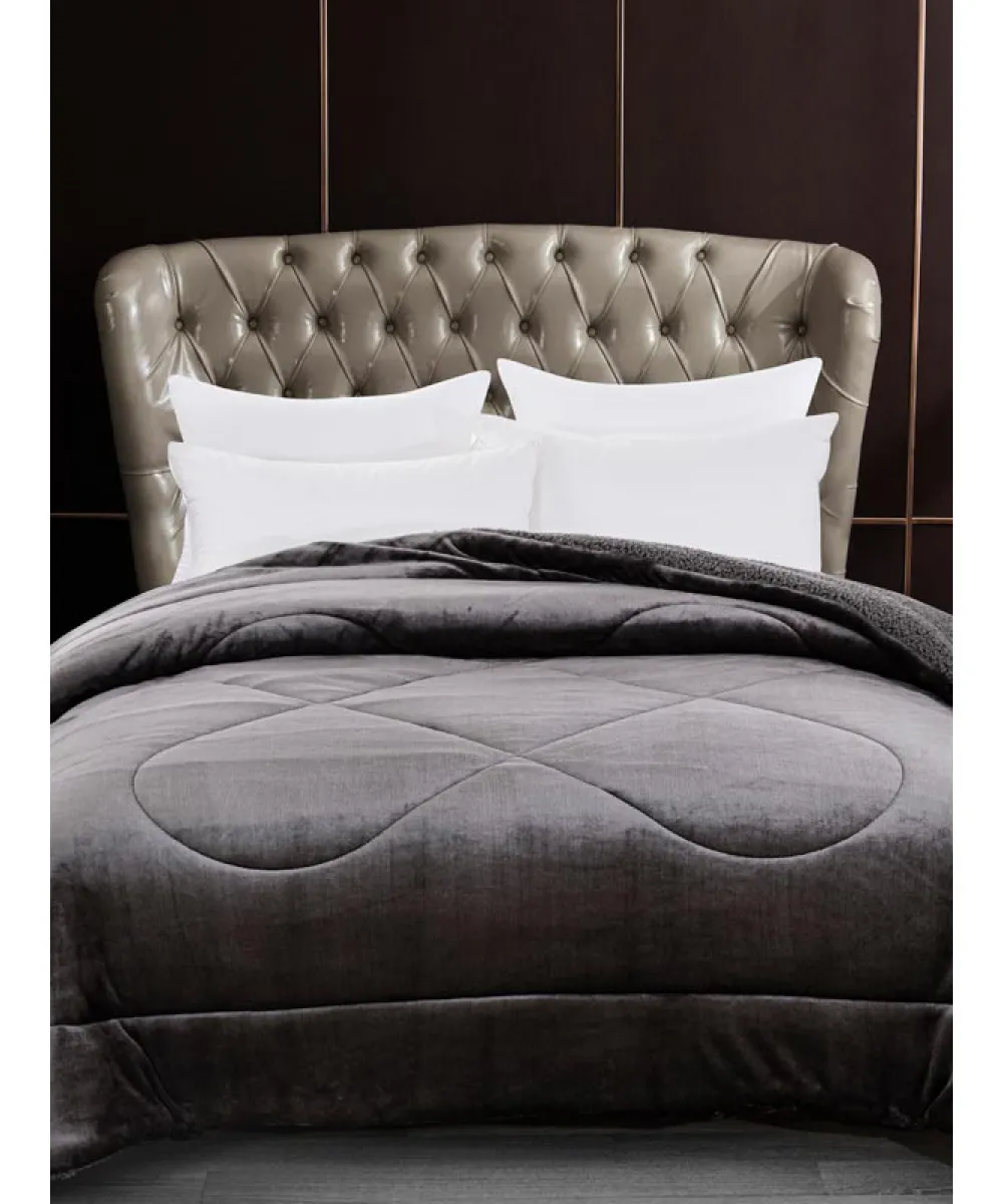 Κουβερτοπάπλωμα Coral Anthracite Υπέρδιπλο (220x240)