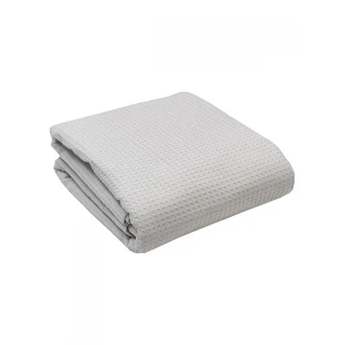 Κουβέρτα πικέ cotton Light Grey Υπέρδιπλη (230x265)