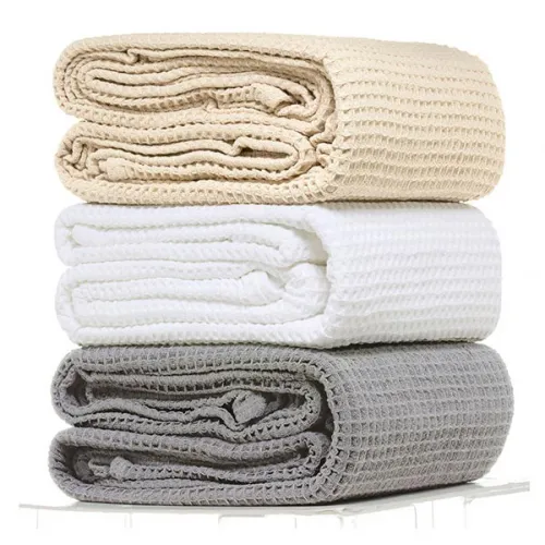 Κουβέρτα πικέ cotton White Υπέρδιπλη (230x265)