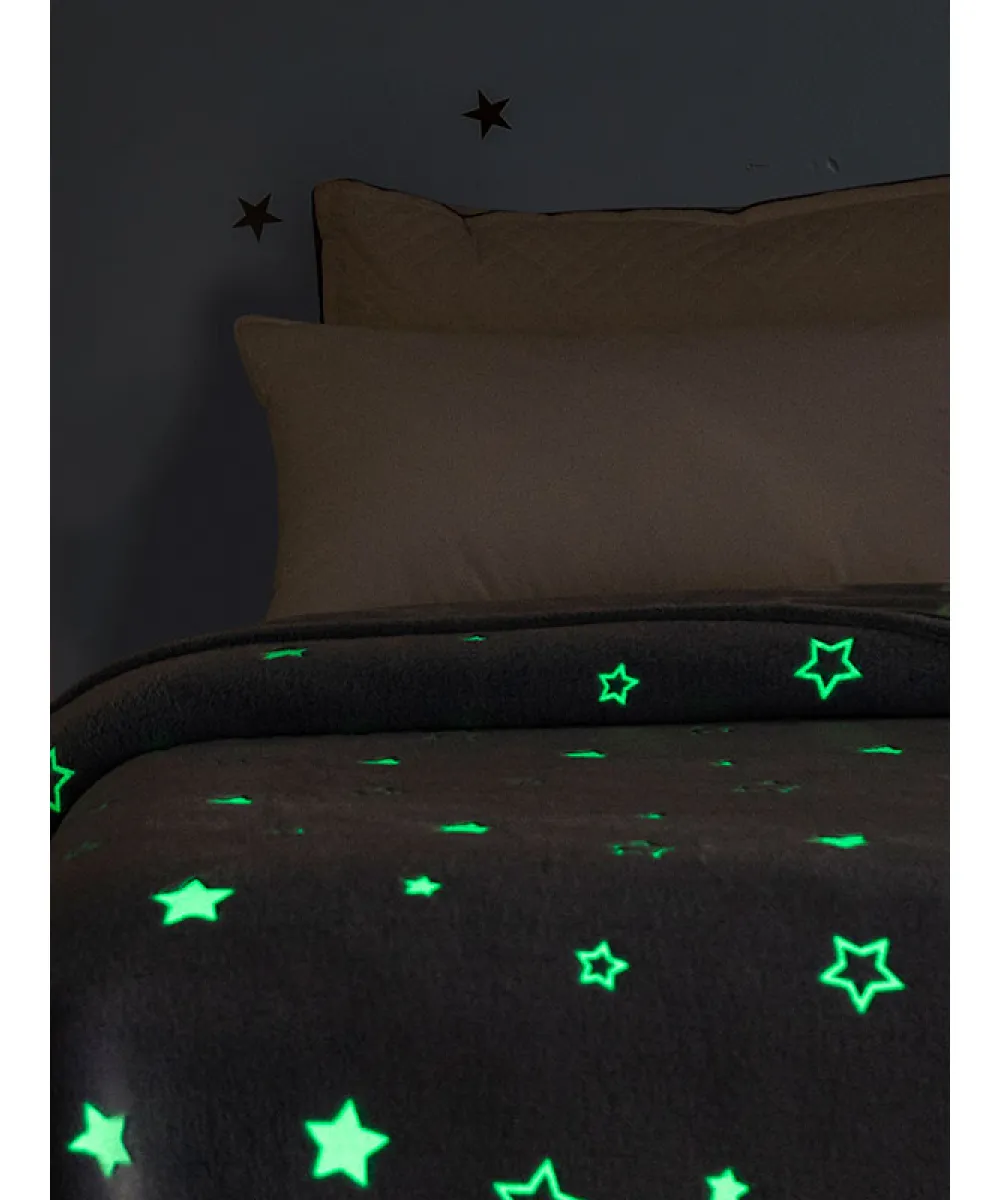 Κουβέρτα φωσφοριζέ αγκαλιας Stars Blue 80x90 Κουβέρτα φωσφοριζέ αγκαλιας Stars Blue 80x90