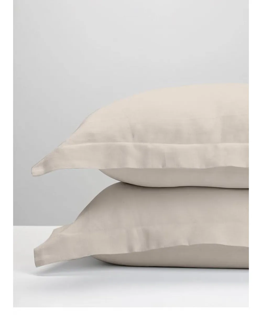 Μαξιλαροθήκες Oxford Satin Beige 50x70 Μαξιλαροθήκες Oxford Satin Beige 50x70