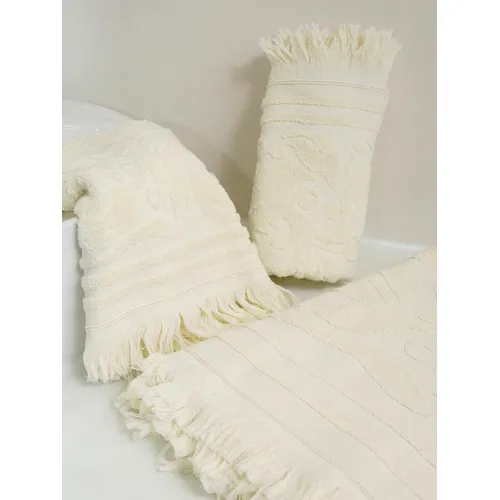 Πετσέτα Κρόσι 10 Ecru Προσώπου (50x90)