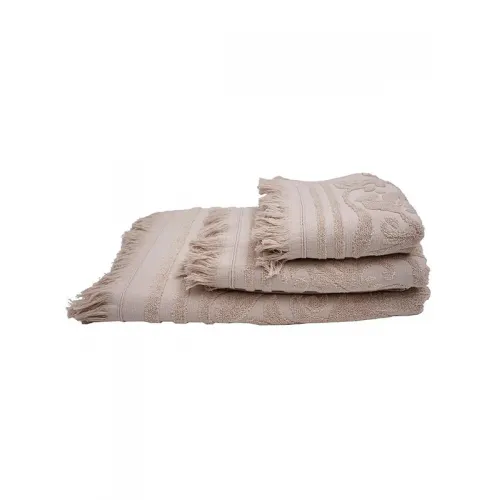 Πετσέτα Κρόσι 1 Beige Μπάνιου (80x150)
