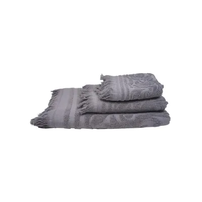 Πετσέτα Κρόσι 5 Dark Grey Μπάνιου (80x150)